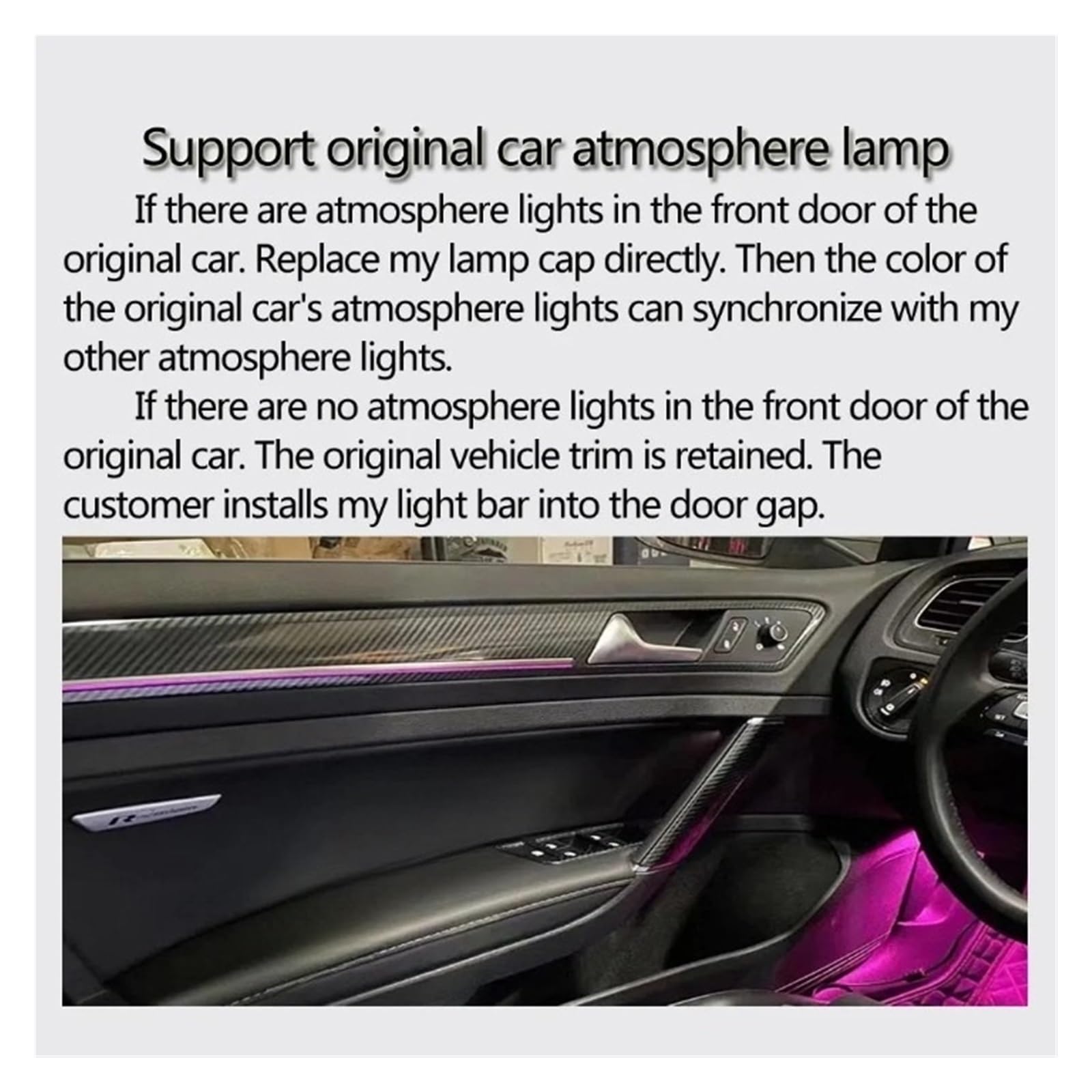 Amazon.co.jp: RHD LED アンビエントライト VW ゴルフ 7 7.5 Mk7 2015
